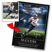 "Bright Lights" Custom Football Wall Art