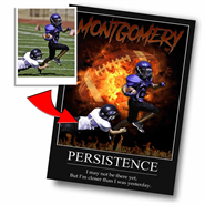 "Inferno" Custom Football Wall Art