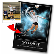 "Electric Moment" Custom Volleyball Wall Art