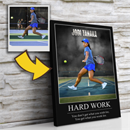 "Out Of The Shadows" Custom Tennis Wall Art